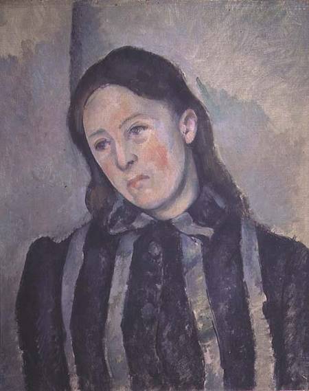 Portrait of Madame Cezanne with Loosened Hair de Paul Cézanne