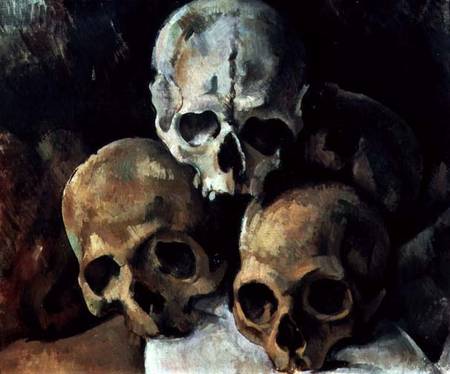 Pyramid of skulls de Paul Cézanne