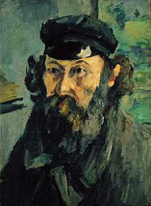 Self-portrait with cap de Paul Cézanne