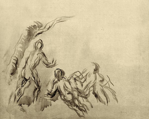 Sketches with Bathers de Paul Cézanne