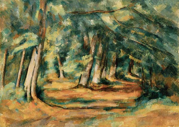 Sous-bois (pres du Jas de Bouffan) de Paul Cézanne