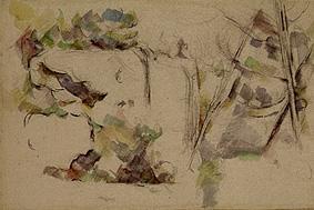 Quarry at Bibémus. de Paul Cézanne