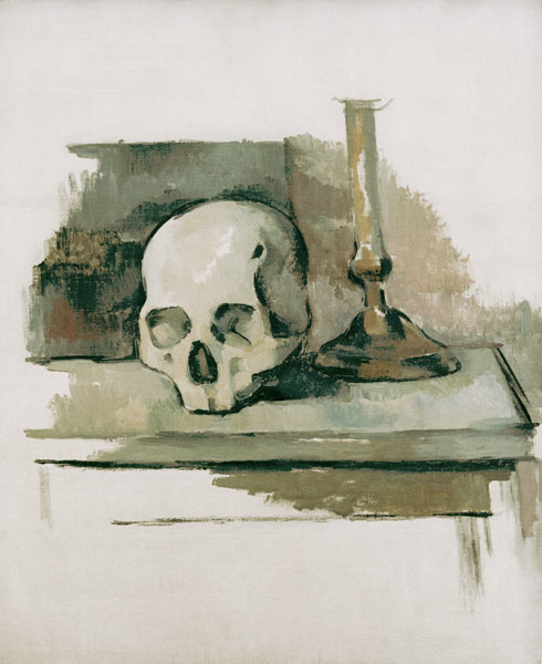 Still life with skull de Paul Cézanne