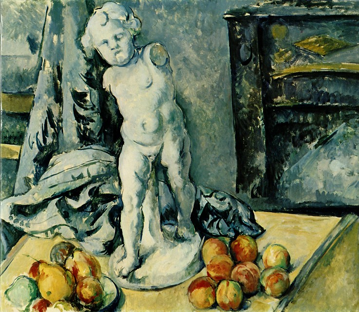 Still Life with Plaster Cupid (L’Amour en plâtre) de Paul Cézanne