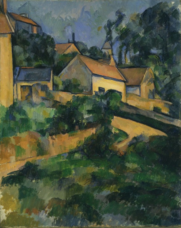 Turning Road at Montgeroult de Paul Cézanne