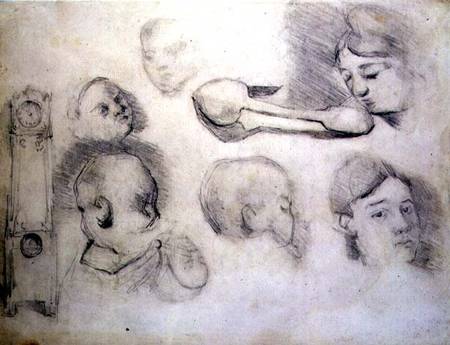 Studies of a Mother and Child de Paul Cézanne