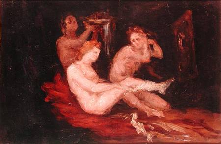 La toilette (Ladies dressing) de Paul Cézanne