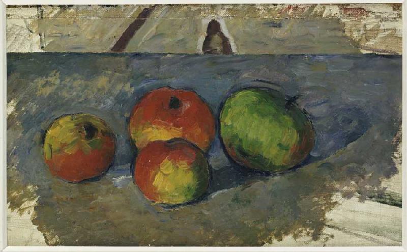 Vier Äpfel de Paul Cézanne