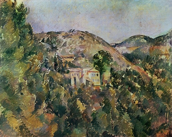 View of the Domaine Saint-Joseph, late 1880s de Paul Cézanne