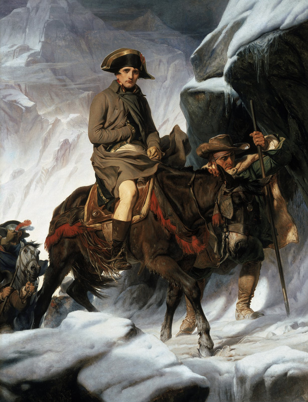 Napoleon beim Überqueren der Alpen de Paul Delaroche