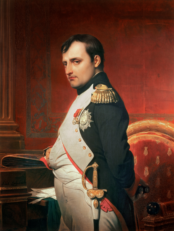 Napoleon (1769-1821) in his Study de Paul Delaroche