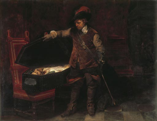Cromwell devant le cadavre de Charles Ier de Paul Delaroche