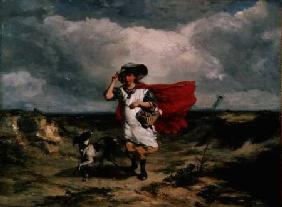 Crossing the Heath, Windy Day