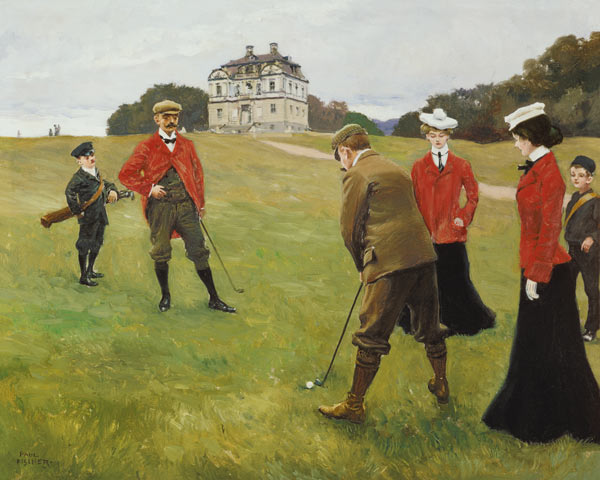 Golf Players at Copenhagen Golf Club de Paul Fischer