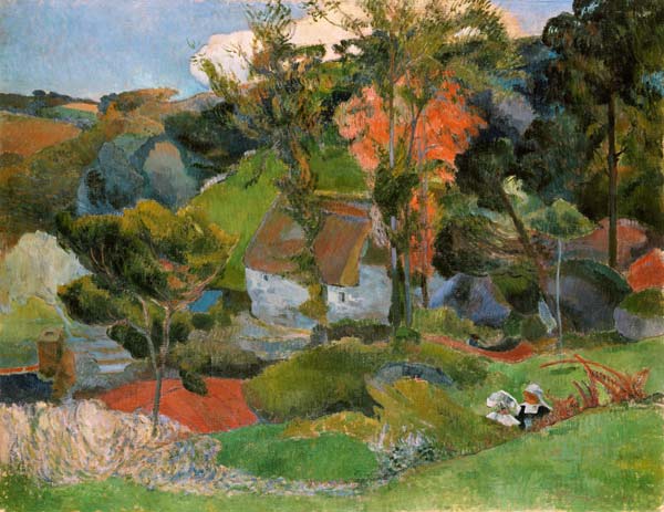 Landscape at Pont Aven de Paul Gauguin