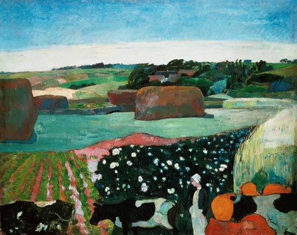 Haystack in Brittany de Paul Gauguin