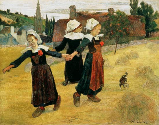 Dance in the hay de Paul Gauguin