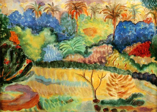 Tahitian landscape de Paul Gauguin