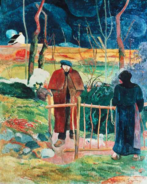 Bonjour, Monsieur Gauguin, 1889 (oil on canvas) de Paul Gauguin
