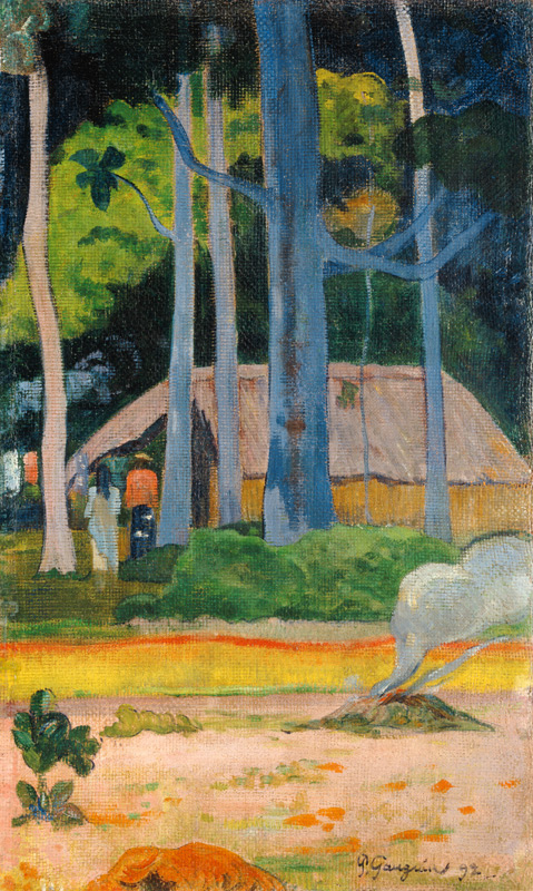 Hut In The Trees de Paul Gauguin