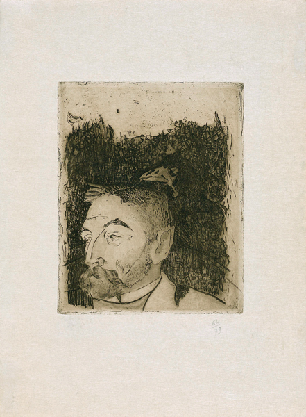 Portrait of the poet Stéphane Mallarmé (1842-1898) de Paul Gauguin