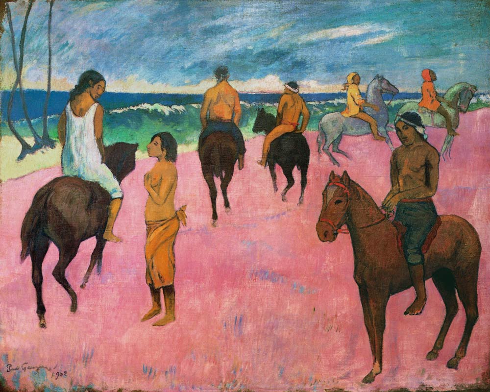 Rider on the beach de Paul Gauguin