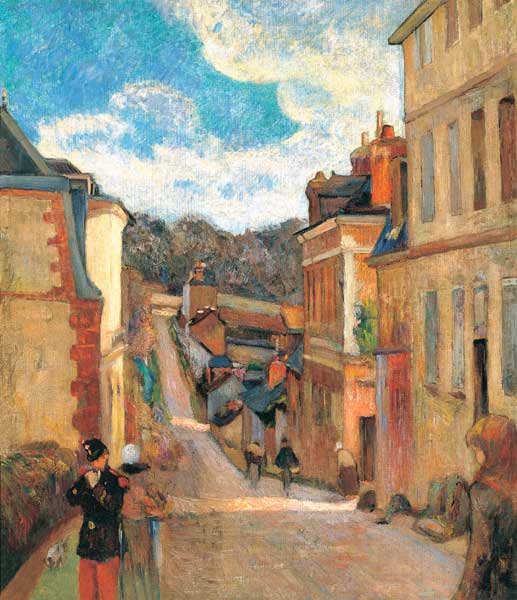 Rue Jouvenet in Rouen de Paul Gauguin