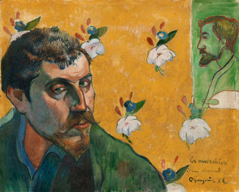 Self-portrait of Le Misérables de Paul Gauguin