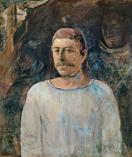 Self portrait, close to Golgotha de Paul Gauguin