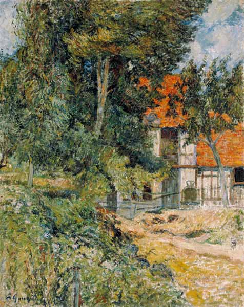 Bauernhaus in der Normandie de Paul Gauguin