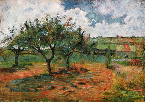 Blossoming Apple Trees de Paul Gauguin