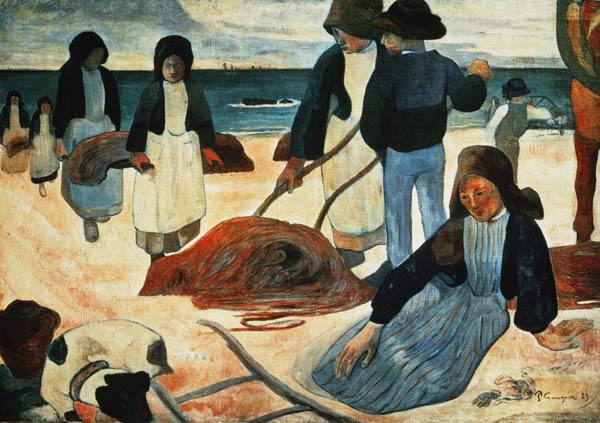 Breton Seaweed Collector de Paul Gauguin