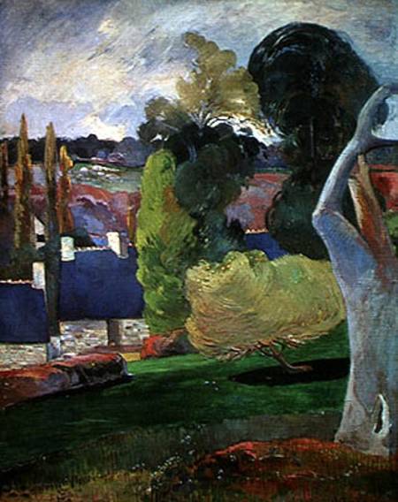 Brittany Landscape de Paul Gauguin
