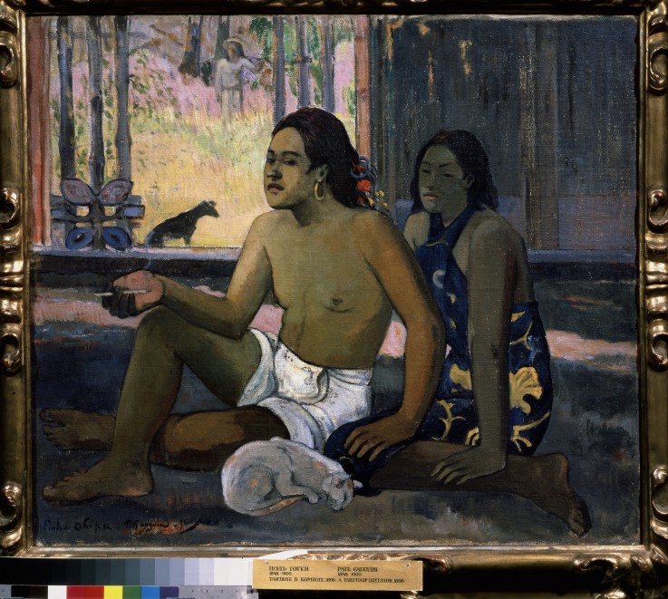 Eiaha Ohipa (Not Working. Tahitians in a Room) de Paul Gauguin