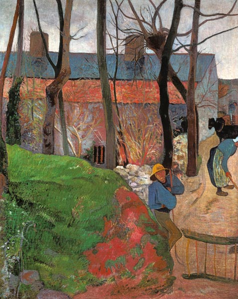 Cottage at Le Pouldu de Paul Gauguin