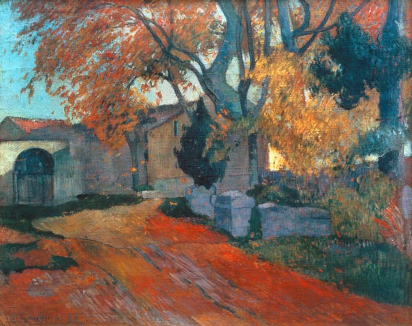 The Alyscamps in Arles. de Paul Gauguin