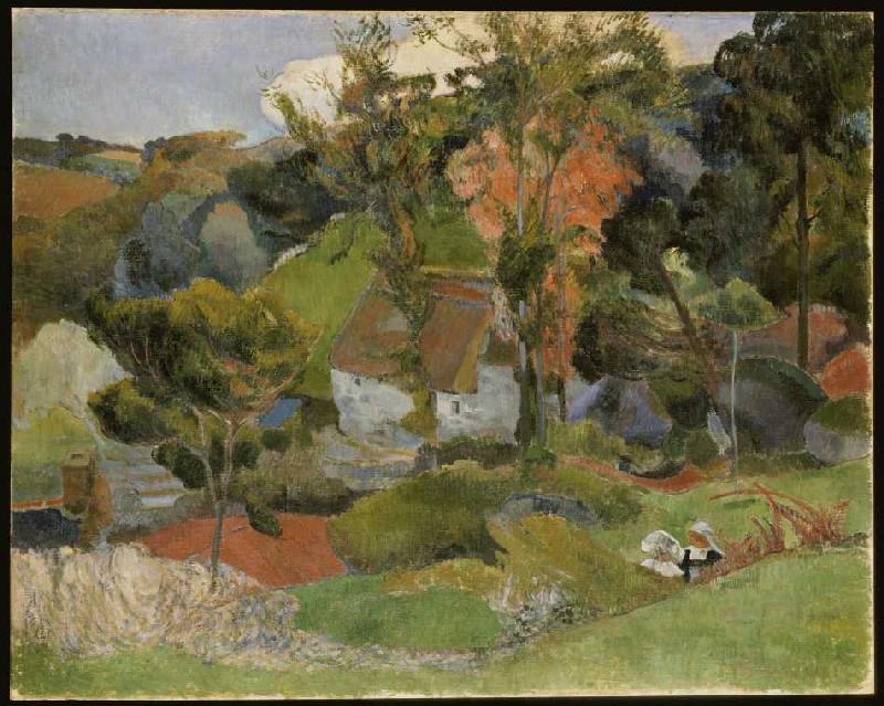 Landschaft in Pont-Aven de Paul Gauguin