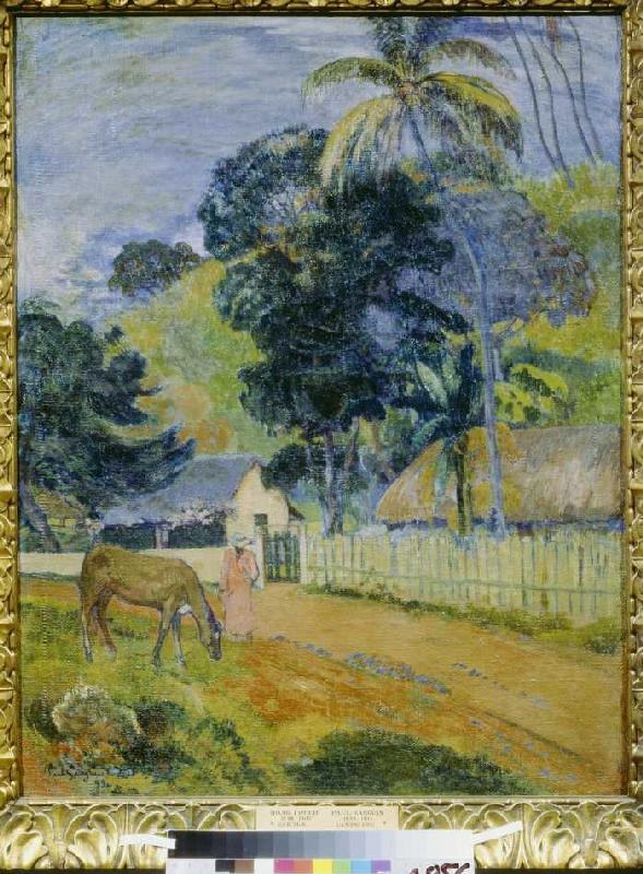 Countryside on Tahiti. de Paul Gauguin