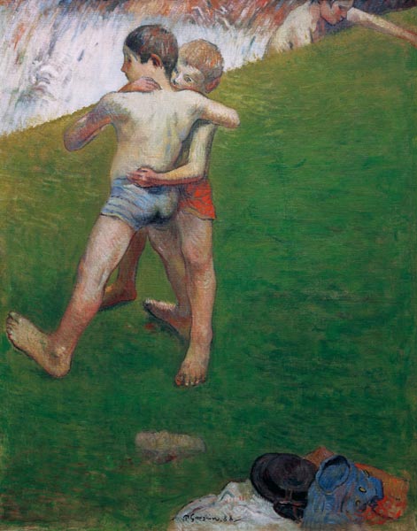 Le's enfants Luttant de Paul Gauguin