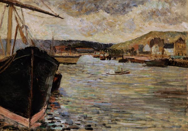 Port at Rouen de Paul Gauguin