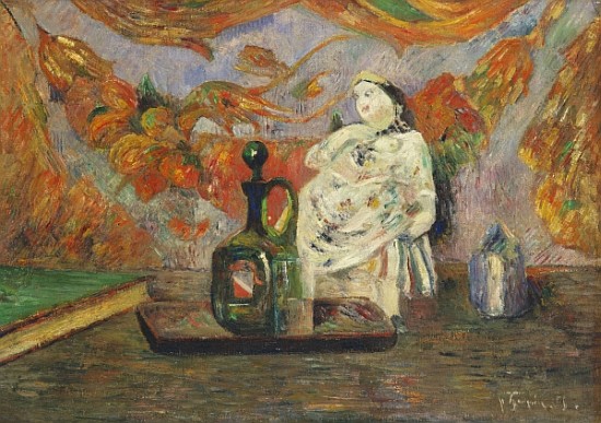 Still Life with a Ceramic Figurine de Paul Gauguin