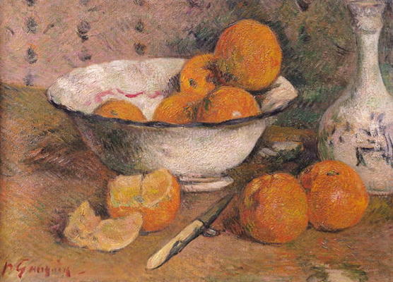 Still life with Oranges, 1881 (oil on canvas) de Paul Gauguin