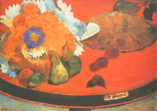 Still life Fête Gloanec de Paul Gauguin