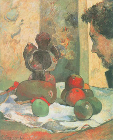 Still life with the profile of Charles Laval de Paul Gauguin
