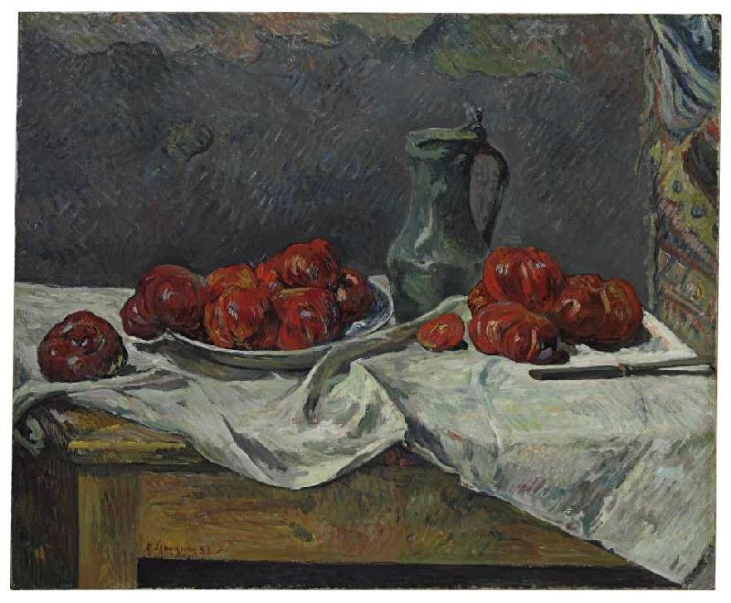 Stillleben mit Tomaten (Nature morte aux tomates) de Paul Gauguin