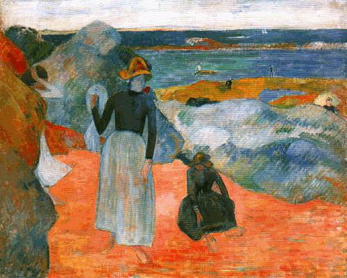 On the beach de Paul Gauguin