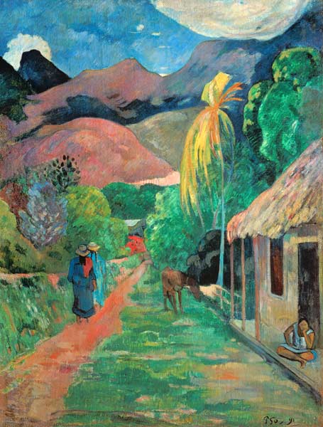 Strasse on Tahiti de Paul Gauguin