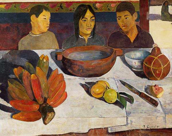 The Meal (The Bananas) de Paul Gauguin