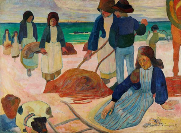 Bretonische Tangsammlerinnen (II) (Ramasseuses de varech (II)) de Paul Gauguin