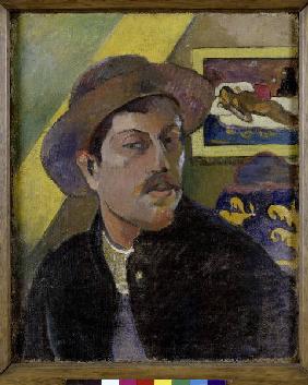 P.Gauguin, Self-portrait w. Manao Tupa.